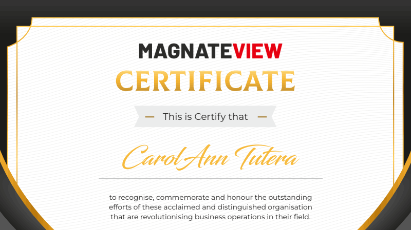 CarolAnn Tutera Named Top 5 Most Trailblazing Magnates to Follow by MagnateView Magazine