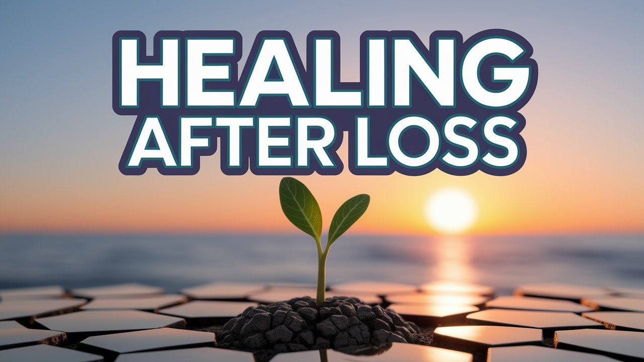 Healing After Loss Growing plant on sunrise