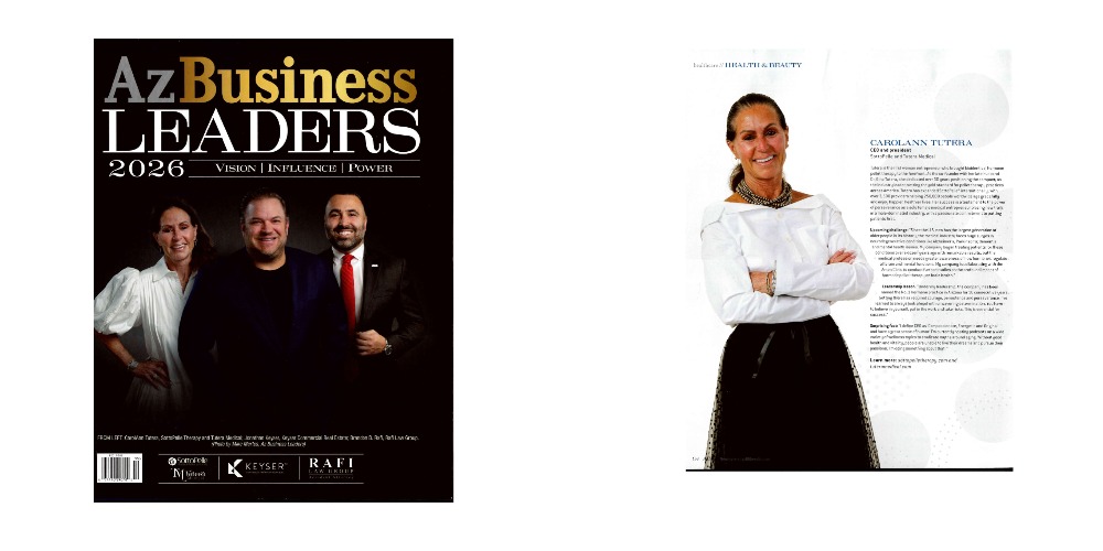 CarolAnn Tutera on the cover of AZ Business Magazine